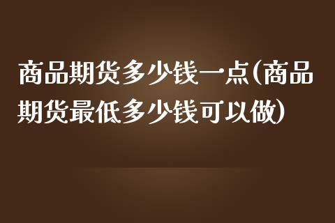 商品期货多少钱一点(商品期货最低多少钱可以做)_https://www.qianjuhuagong.com_期货平台_第1张