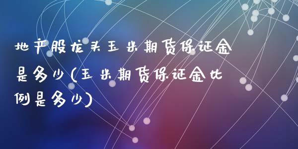 地产股龙头玉米期货保证金是多少(玉米期货保证金比例是多少)_https://www.qianjuhuagong.com_期货直播_第1张