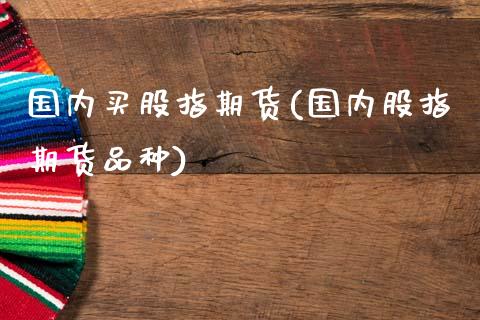 国内买股指期货(国内股指期货品种)_https://www.qianjuhuagong.com_期货平台_第1张