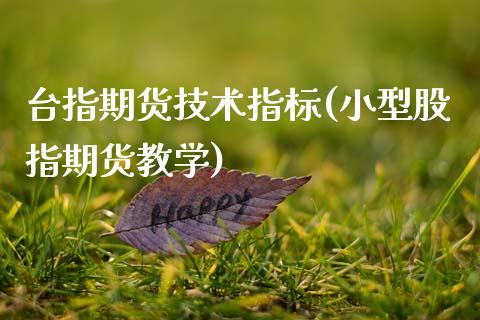 台指期货技术指标(小型股指期货教学)_https://www.qianjuhuagong.com_期货平台_第1张