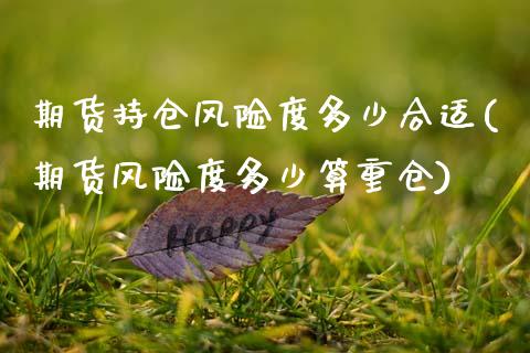 期货持仓风险度多少合适(期货风险度多少算重仓)_https://www.qianjuhuagong.com_期货平台_第1张