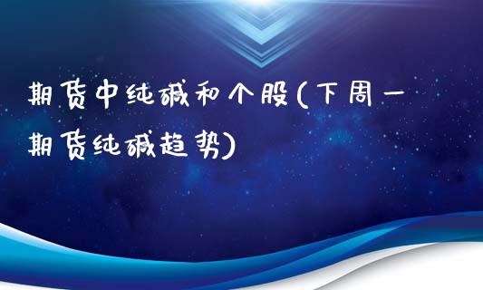 期货中纯碱和个股(下周一期货纯碱趋势)_https://www.qianjuhuagong.com_期货开户_第1张