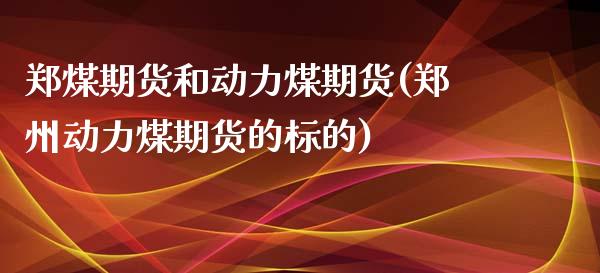 郑煤期货和动力煤期货(郑州动力煤期货的标的)_https://www.qianjuhuagong.com_期货百科_第1张