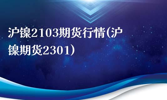 沪镍2103期货行情(沪镍期货2301)_https://www.qianjuhuagong.com_期货百科_第1张