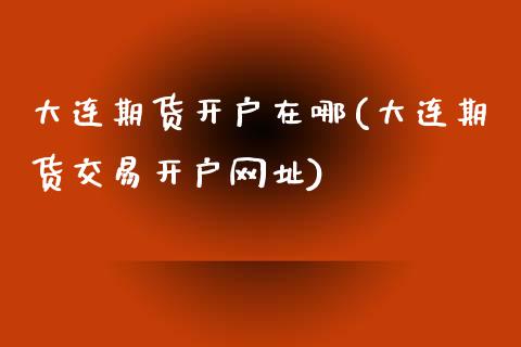 大连期货开户在哪(大连期货交易开户网址)_https://www.qianjuhuagong.com_期货百科_第1张