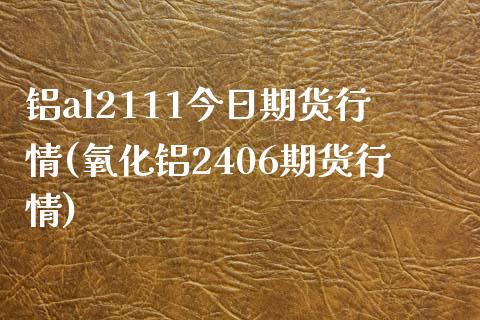 铝al2111今日期货行情(氧化铝2406期货行情)_https://www.qianjuhuagong.com_期货百科_第1张