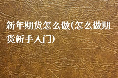 新年期货怎么做(怎么做期货新手入门)_https://www.qianjuhuagong.com_期货开户_第1张