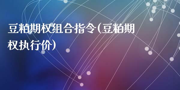 豆粕期权组合指令(豆粕期权执行价)_https://www.qianjuhuagong.com_期货平台_第1张