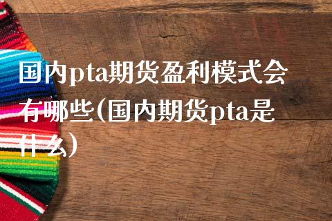 国内pta期货盈利模式会有哪些(国内期货pta是什么)_https://www.qianjuhuagong.com_期货百科_第1张