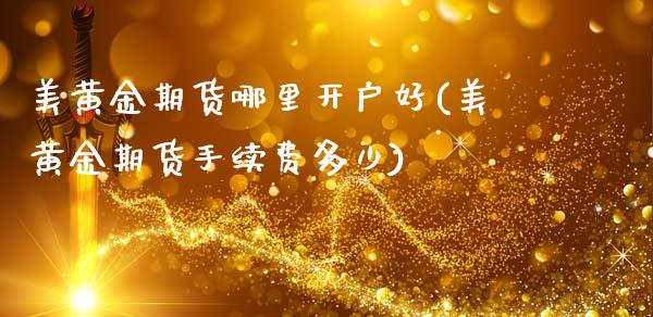 美黄金期货哪里开户好(美黄金期货手续费多少)_https://www.qianjuhuagong.com_期货行情_第1张