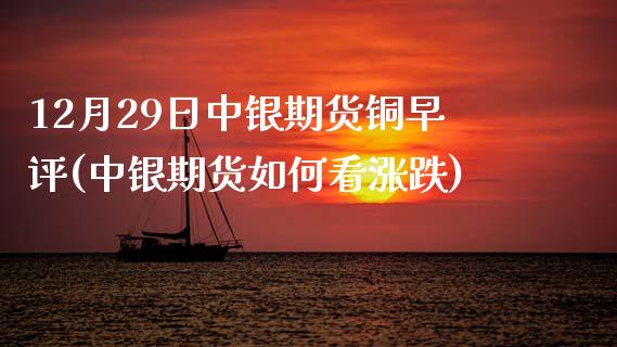 12月29日中银期货铜早评(中银期货如何看涨跌)_https://www.qianjuhuagong.com_期货直播_第1张