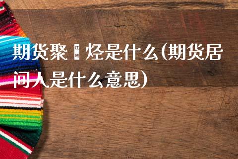 期货聚烯烃是什么(期货居间人是什么意思)_https://www.qianjuhuagong.com_期货直播_第1张