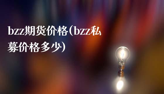 bzz期货价格(bzz私募价格多少)_https://www.qianjuhuagong.com_期货直播_第1张