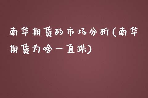 南华期货的市场分析(南华期货为啥一直跌)_https://www.qianjuhuagong.com_期货百科_第1张