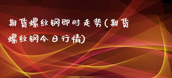 期货螺纹钢即时走势(期货螺纹钢今日行情)_https://www.qianjuhuagong.com_期货平台_第1张