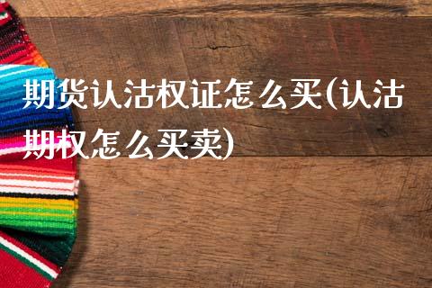 期货认沽权证怎么买(认沽期权怎么买卖)_https://www.qianjuhuagong.com_期货百科_第1张