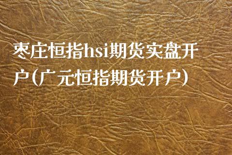 枣庄恒指hsi期货实盘开户(广元恒指期货开户)_https://www.qianjuhuagong.com_期货平台_第1张