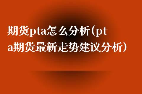 期货pta怎么分析(pta期货最新走势建议分析)_https://www.qianjuhuagong.com_期货行情_第1张