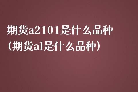 期货a2101是什么品种(期货al是什么品种)_https://www.qianjuhuagong.com_期货行情_第1张