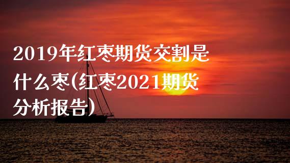 2019年红枣期货交割是什么枣(红枣2021期货分析报告)_https://www.qianjuhuagong.com_期货开户_第1张