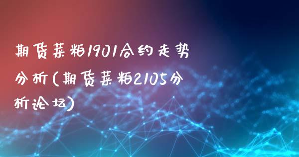 期货菜粕1901合约走势分析(期货菜粕2105分析论坛)_https://www.qianjuhuagong.com_期货百科_第1张