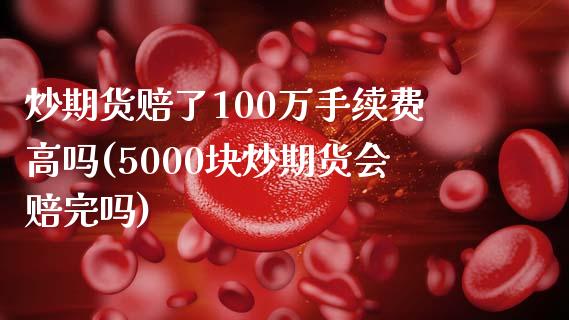 炒期货赔了100万手续费高吗(5000块炒期货会赔完吗)_https://www.qianjuhuagong.com_期货直播_第1张