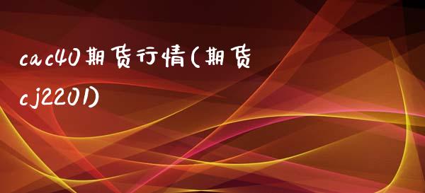 cac40期货行情(期货cj2201)_https://www.qianjuhuagong.com_期货平台_第1张