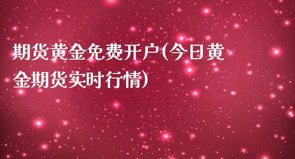 期货黄金免费开户(今日黄金期货实时行情)_https://www.qianjuhuagong.com_期货平台_第1张