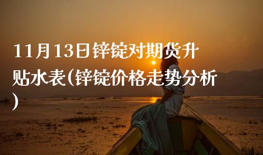 11月13日锌锭对期货升贴水表(锌锭价格走势分析)_https://www.qianjuhuagong.com_期货平台_第1张