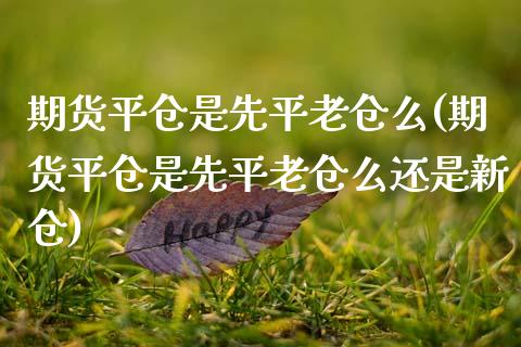 期货平仓是先平老仓么(期货平仓是先平老仓么还是新仓)_https://www.qianjuhuagong.com_期货直播_第1张