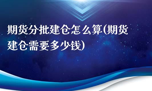 期货分批建仓怎么算(期货建仓需要多少钱)_https://www.qianjuhuagong.com_期货行情_第1张